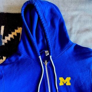 American Apparel University of Michigan Zip Hoodie